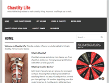 Tablet Screenshot of chastitylife.com